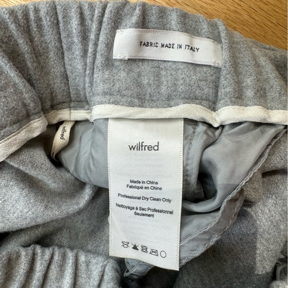 ARITZIA WILFRED LIGHT GREY TROUSER - S - Picture 10 of 13